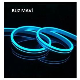 Viralighting CT-4555 12 V 5 mt Buz Mavi Cata Tak Çalıştır Neon Esnek Şerit Led Aydınlatma