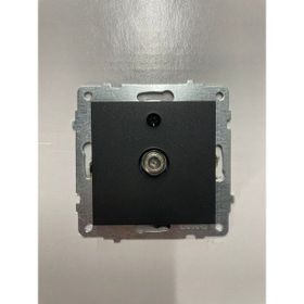 Viralighting Ovivo Grano Siyah Çerçevesiz Uydu TV Prizi