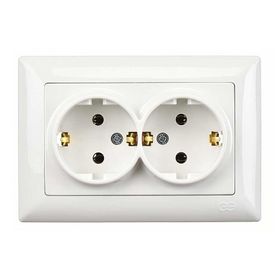 Visage Beyaz İkili Topraklı Priz