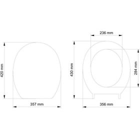 Visam 529-001 Leylak Termplast Klozet Kapağı