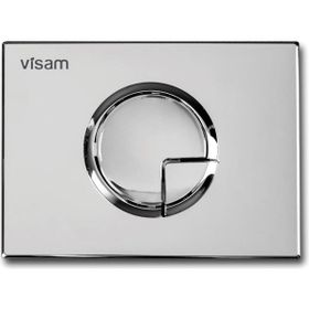 Visam Didim Parlak Krom İki Kademeli Rezervuar Kumanda Paneli