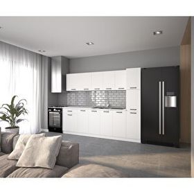 Visas Concept 260 cm Kardelen Hazır Mutfak Dolabı Tezgah Dahil Mutfak Dolabı