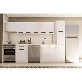 Visas Concept 300 cm Nehir Tezgah Dahil Hazır Mutfak Dolabı