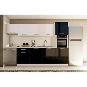 Visas Concept 300 cm Zeytin Tezgah Dahil Hazır Mutfak Dolabı