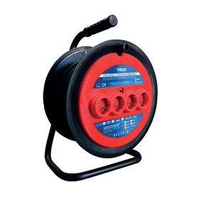 Visco 3x2.5 - 20 mt Makaralı Seyyar Uzatma Kablosu