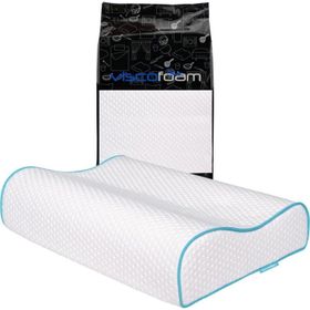 Viscofoam 60X40x14 12 cm Yüksek Çift Boyun Destekli Visco Ortopedik Yastık