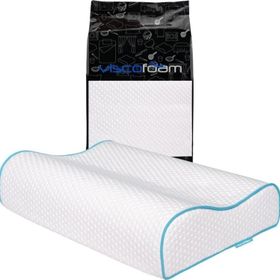Viscofoam 60X40x14 12 cm Yüksek Çift Boyun Destekli Visco Ortopedik Yastık