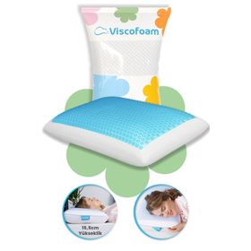 Viscofoam Bonni Terletmeyen Ortopedik Yastık Serinleten Visco Yastık Jelli 59x39x15.5 cm Yastık