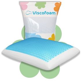 Viscofoam Bonni Terletmeyen Ortopedik Yastık Serinleten Visco Yastık Jelli 59x39x15.5 cm Yastık