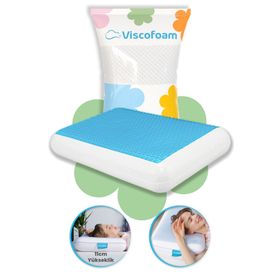 Viscofoam Luks Terletmeyen Ortopedik Yastik Serinleten Visco Yastik Jelli Yastik
