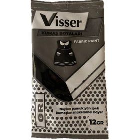 Visser Gri 12 gr Toz Kumaş Boyası
