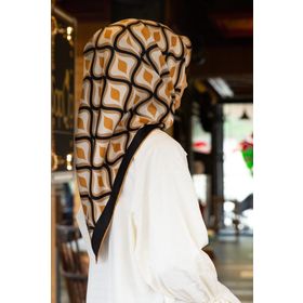 Vissona 17637 Bordo Kadın Twill İpek Eşarp