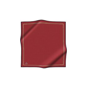 Vissona DGN50281 Bordo Siyah Kadın Twill İpek Eşarp