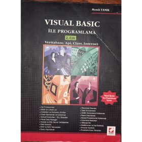VISUAL BASIC İLE PROGRAMLAMA 2.CILT VERİTABANI API CLASS INTERNET - MEMIK YANIK