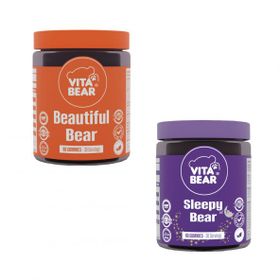 Vita Bear Beautiful Bear 60 Çiğnenebilir Tablet + Sleepy Bear 60 Çiğnenebilir Tablet