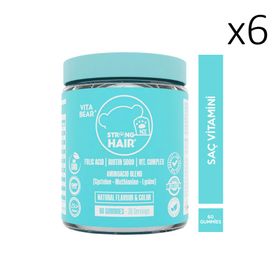 Vita Bear Strong Hair Gummy 6x60 Çiğnenebilir Tablet