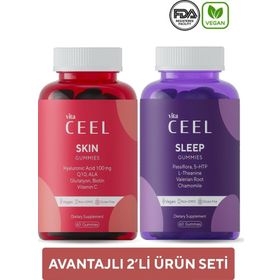 Vita Ceel Gummies Sleep 60 + Skin 60 Çiğnenebilir Tablet