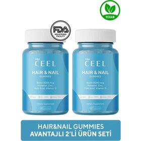 Vita Ceel Hair Nail Gummies 2x60 Çiğnenebilir Tablet