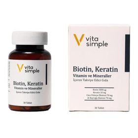 Vita Simple Biotin Keratin Vitamin Mineraller 30 Tablet
