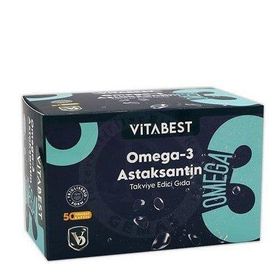 Vitabest Omega-3 Astaksantin 50 Kapsül Balık Yağı