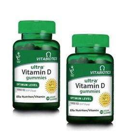 Vitabiotics Ultra Vitamin D Gummies 1000 IU 2x50 Çiğnenebilir Tablet