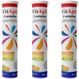 VitAgil C-omplex Vitamin C D Çinko 3x20 Efervesan Tablet
