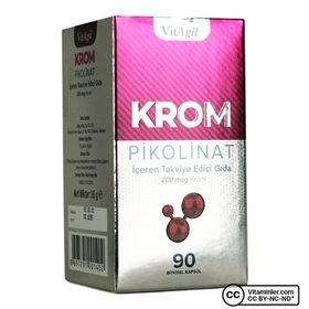 VitAgil Krom Pikolinat 200 mcg 90 Kapsül