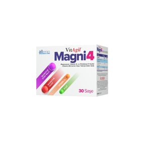 VitAgil Magni4 Magnezyum Vitamin D3 P5P 30 Saşe