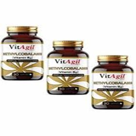VitAgil Vitamin B12 Methylcobalamin 1500 mcg 3x30 Kapsül