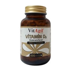VitAgil Vitamin D3 1000 IU 100 Kapsül