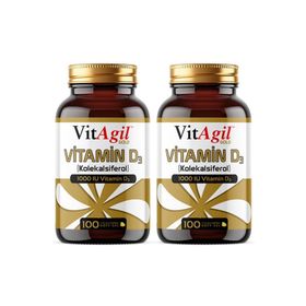 VitAgil Vitamin D3 1000 IU 2x100 Kapsül