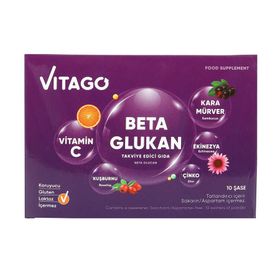 Vitago Beta Glukan Kara Mürver Vitamin C 10 Saşe