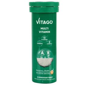 Vitago Multivitamin Multimineral 10 Efervesan Tablet