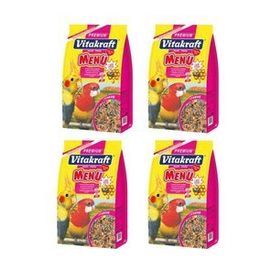 Vitakraft Paraket Premium Menu + Jodvital 4x1000 gr Kuş Yemi