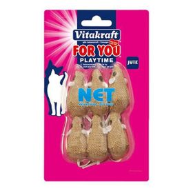 Vitakraft Peluş Fare 6'lı Paket Kedi Oyuncağı