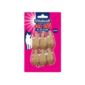 Vitakraft Peluş Fare 6'lı Paket Kedi Oyuncağı