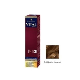Vital Colors 7-554 Altın Karamel 2 Adet Saç Boyası