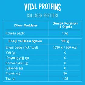 Vital Proteins Collagen Peptides Aromasız 284 gr Toz