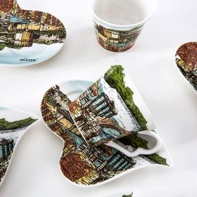Vitale 0006 Alanya 6'lı Kahve Fincanı Seti