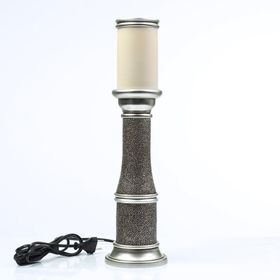 Vitale AK.ART0072 Gümüş Büyük Eskitme 45 cm Abajur