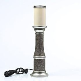 Vitale AK.ART0072 Gümüş Büyük Eskitme 45 cm Abajur