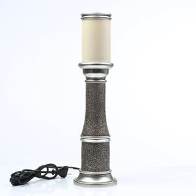 Vitale AK.ART0072 Gümüş Büyük Eskitme 45 cm Abajur