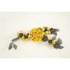 Vitale AK.ESR0028 Sarı-Gri Duvar Model Yapay Çiçek