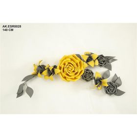 Vitale AK.ESR0028 Sarı-Gri Duvar Model Yapay Çiçek