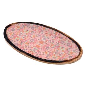 Vitale AK.FQ0009-P Pembe Dekoratif Oval Tepsi