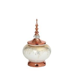 Vitale AK.JE0030 Sultan Bronz Kapaklı Vazo