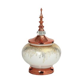 Vitale AK.JE0030 Sultan Bronz Kapaklı Vazo