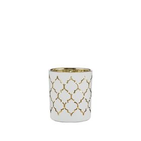 Vitale AK.JFHC6702450 Cam Beyaz Gold 8 cm Mumluk