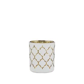 Vitale AK.JFHC6702450 Cam Beyaz Gold 8 cm Mumluk