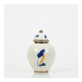 Vitale AK.NRH0060 21 cm Mavi Gold Yaprak Desenli Şah Küp